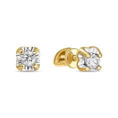 Золотые серьги Серьги MIUZ Diamonds E01-SOL28-020-G3-Y