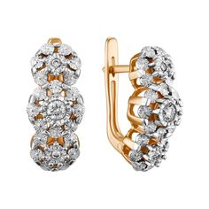 Золотые серьги Серьги MIUZ Diamonds E01-PL-33795-R