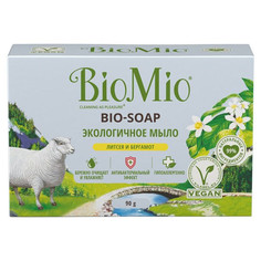 Мыло кусковое мыло BIOMIO Литсея и Бергамот 90г