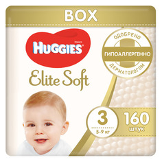 Huggies подгузники Elite Soft 3, 5-9 кг, 160 шт.