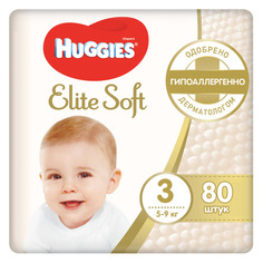 Huggies подгузники Elite Soft, 5-9 кг, 80 шт.