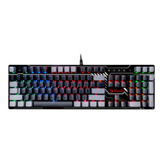 Клавиатура A4TECH Bloody B808N, USB, черный серый [b808n (raven)]