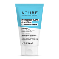 Acure, Маска для лица «Древесный уголь и лимон», 50 мл