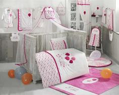 Комплект постельного белья Kidboo &quot;Happy Birthday&quot;, 3 предмета, розовый