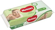 Детские влажные салфетки Huggies Ultra Comfort с алоэ, 56шт.