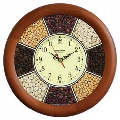Настенные деревянные часы troykatime тройка специи 11161141