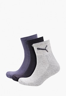 Носки 3 пары PUMA PUMA SHORT CREW 3P UNISEX navy grey nigh