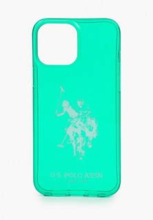 Чехол для iPhone U.S. Polo Assn. 13 Pro Max TPU FLUO Logo Big horse Hard Green