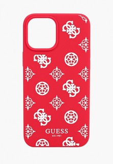 Чехол для iPhone Guess 12 Pro Max (6.7), Liquid silicone Peony Red