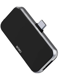 Хаб Wiwu Alpha T5 Pro Type-C - 2x USB / HDMI / Type-C / AUX 3.5mm Grey 14326