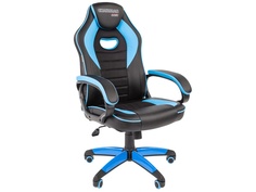 Компьютерное кресло Chairman GAME 16 игровое Black-Blue