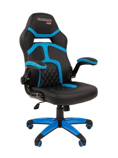 Компьютерное кресло Chairman Game 18 Black-Light Blue 00-07051188