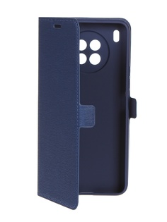Чехол DF для Huawei Nova 8i / Honor 50 Lite Blue hwFlip-95
