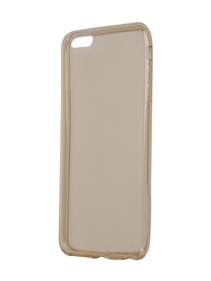 Чехол Krutoff для iPhone 6 Plus Transparent-Gold 10677