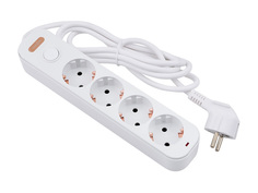 Сетевой фильтр Vixion BKL-06 4 Socets 1.8m White