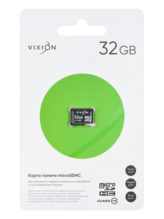 Карта памяти 32Gb - Vixion MicroSDHC Class 10 GS-00007742
