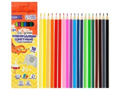 Карандаши цветные Calligrata 18 цветов 6826846