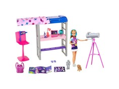 Кукла Mattel Barbie Спальня Космос с куклой Стейси, телескопом и кроватью GTW33