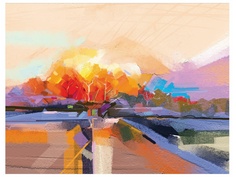 Картина по номерам Остров Сокровищ Туманный пейзаж 40x50cm 663335