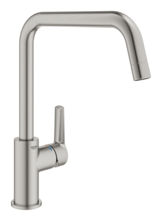 Смеситель для кухни GROHE QuickFix Start с высоким изливом, суперсталь (30470DC0)