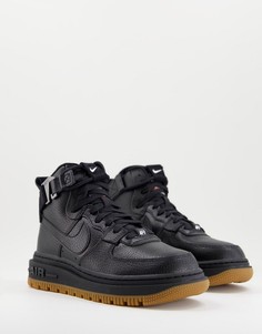 Черные высокие кроссовки в утилитарном стиле Nike Air Force 1-Черный