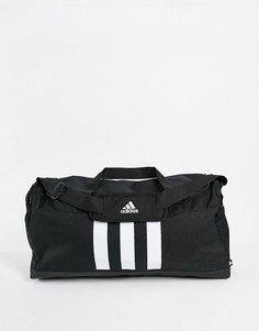 Черная сумка-дафл с 3 полосками adidas Training-Черный