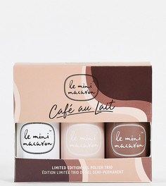 Эксклюзивный набор из трех гелевых лаков для ногтей разных цветов Le Mini Macaron x ASOS "Cafe au Lait" (экономия -17%)-Разноцветный