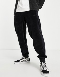 Черные бархатные джоггеры с надписью Carhartt WIP-Черный