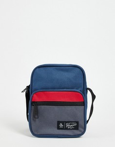 Темно-синяя сумка через плечо с карманом спереди Original Penguin-Темно-синий