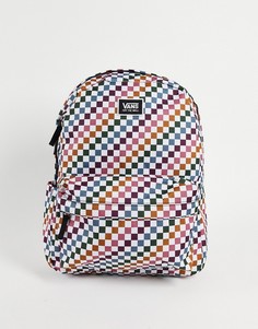 Рюкзак в разноцветную шахматную клетку Vans Old Skool-Разноцветный