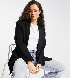 Черный трикотажный блейзер Topshop Petite