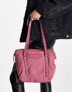 Фиолетовая сумка-тоут с кожаной отделкой Rebecca Minkoff-Фиолетовый цвет