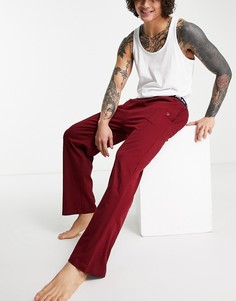 Бордовые трикотажные брюки для дома Farah Greshem-Красный