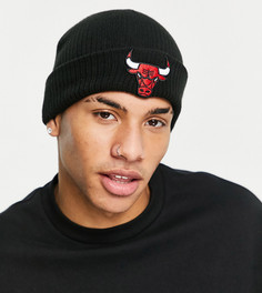 Черная вязаная шапка-бини New Era Chicago Bulls – эксклюзивно для ASOS-Черный