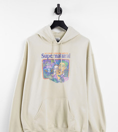 Бежевое худи с принтом "Supernatural" Vintage Supply-Светло-бежевый цвет