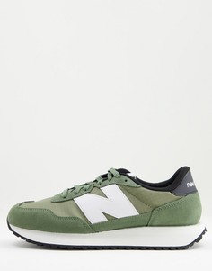 Темно-зеленые кроссовки New Balance 237-Зеленый цвет
