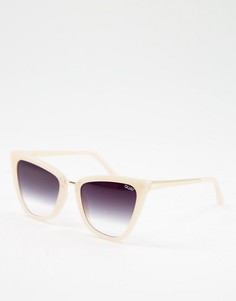 Солнцезащитные очки «кошачий глаз» розового выцветшего цвета Quay-Розовый цвет