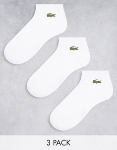 Набор из 3 пар белых спортивных носков Lacoste-Белый