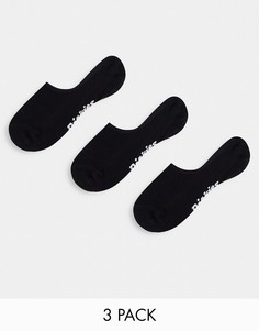 Набор из 3 пар черных носков-невидимок Dickies-Черный
