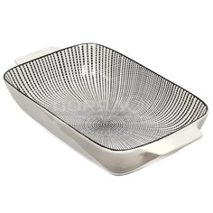 Форма для выпечки керамика, 17.8х32.8х6.5 см, прямоугольная, Антрацит, Y4-4534