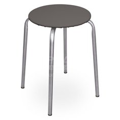 Табурет с мягким сиденьем Nika Эконом ТЭ2 серый, 32х47 см