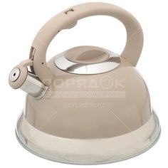 Чайник из нержавеющей стали Daniks M-016 со свистком, 3 л