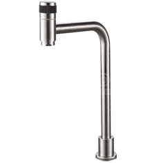 Смеситель для кухни, РМС, для одного типа воды, нержавеющая сталь, SUS124-270-1