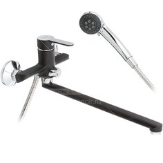 Смеситель для ванны, Frap, с картриджем, черный, F2242