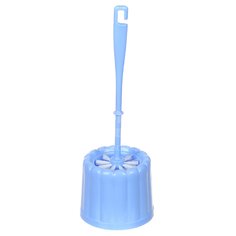 Ерш для туалета Мультипласт, МТ097 Фигурный, напольный, пластик, голубой
