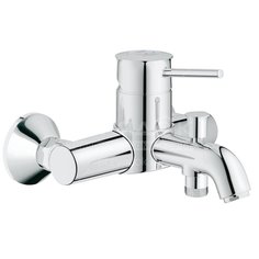 Смеситель для ванны, Grohe, BauClassic, короткий излив, с картриджем, хром, 32865000