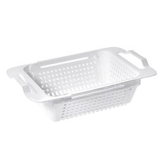 Сушилка для посуды, пластик, раздвижные, 29.5х19.5х9 см, белая, Violet, 590106