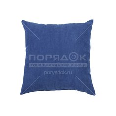 Подушка декоративная, 40х40 см, RR PD 1403-355, 100% полиэстер, мех, синяя, 18 322