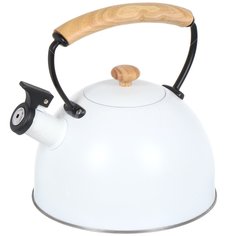 Чайник из нержавеющей стали Daniks MSY-078W со свистком, 3 л