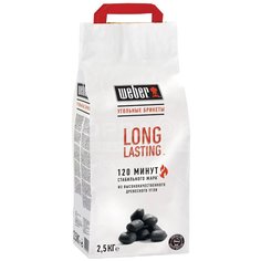 Брикеты древесноугольные Weber Long Lasting 17759, 2.5 кг